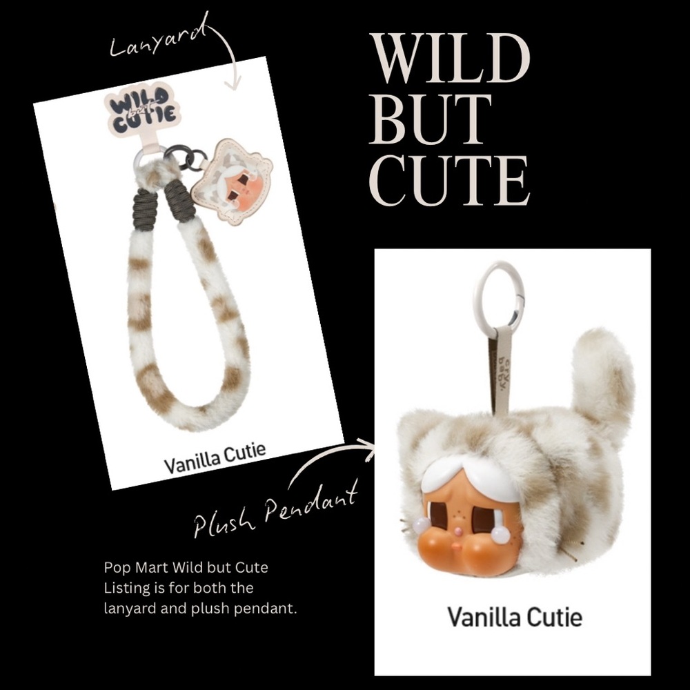 Pop Mart Wild But Cute Lanyard and Plush Pendant Duo Set